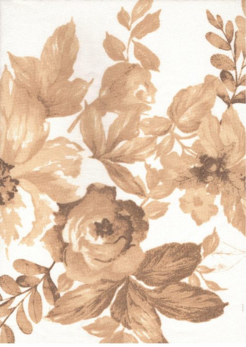 COTTON CANVAS FLOWER PRINT (FC550)