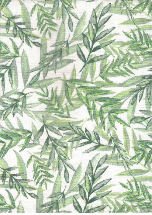 COTTON CANVAS LEAF PRINT (FC549)