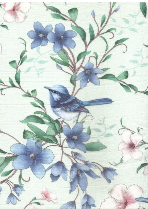 COTTON DOUBLE CLOTH BIRD PRINT (FC 110)