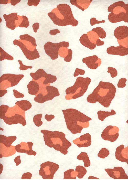 COTTON OXFORD PEACH PRINT (FC516)