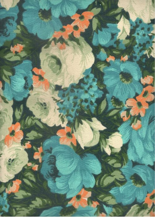 COTTON SATIN FLOWER PRINT FABRIC (FC570)