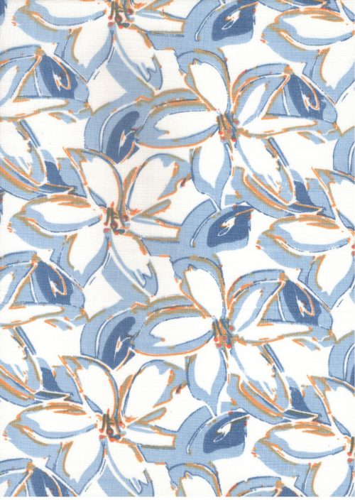 COTTON SLUB FLOWER PRINT (FC541)
