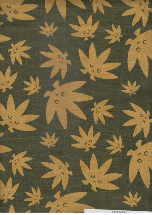 COTTON SLUB LEAF PRINT (FC560)