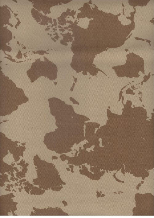COTTON TWILL MAP PRINT (FC576)