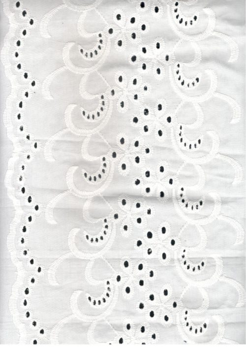 COTTON WHITE EMBROIDERY FABRIC (FC 115)