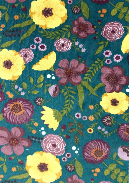 COTTON  TWILL FLOWER PRINT   FABRIC