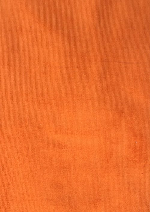 COTTON COUDROY ORGANGE DYED FABRIC