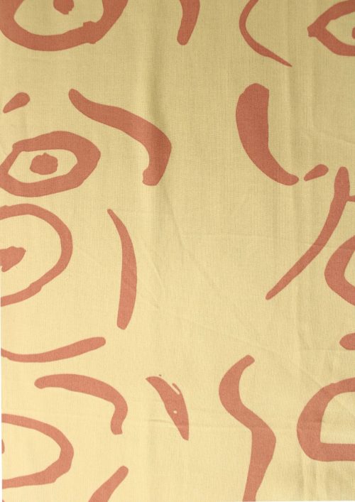 RAYON YELLOW PRINT FABRIC