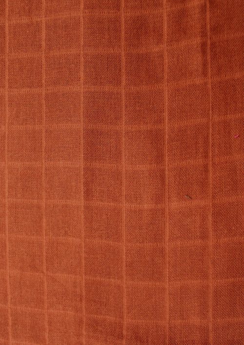 COTTON MUSLIN BROWN DYED FABRIC