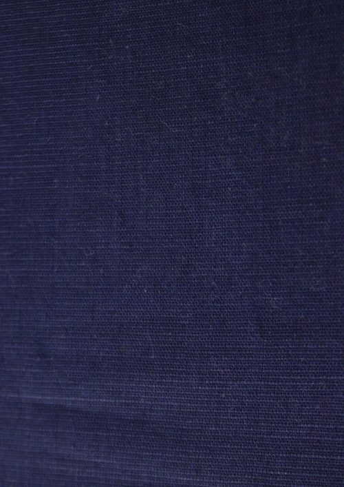 COTTON HEMP D.BLUE DYED FABRIC