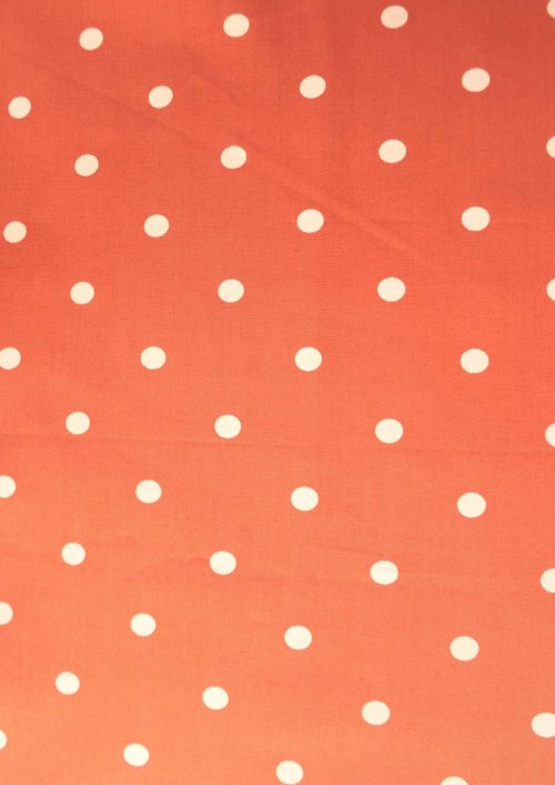 COTTON DOT ORANGE    PRINT FABRIC
