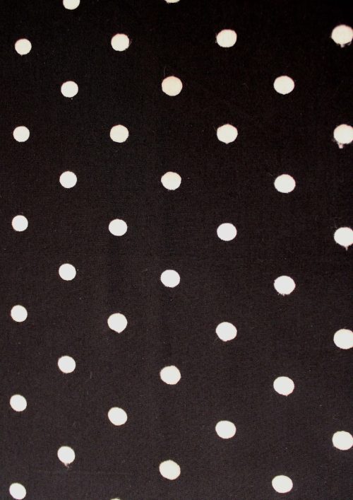 COTTON DOT BLACK    PRINT FABRIC