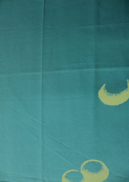 COTTON  GREEN   PRINT FABRIC